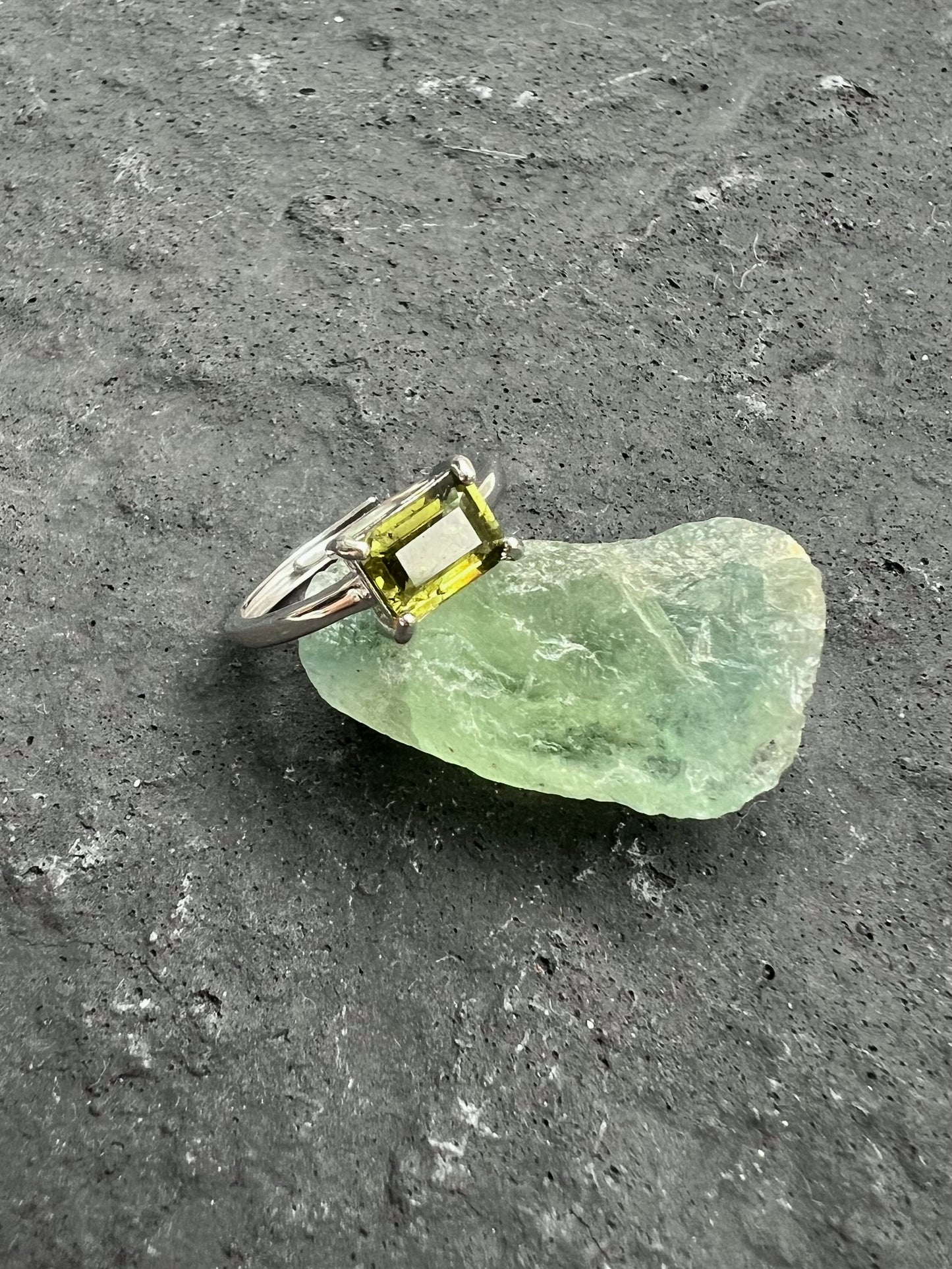 Green Tourmaline Ring